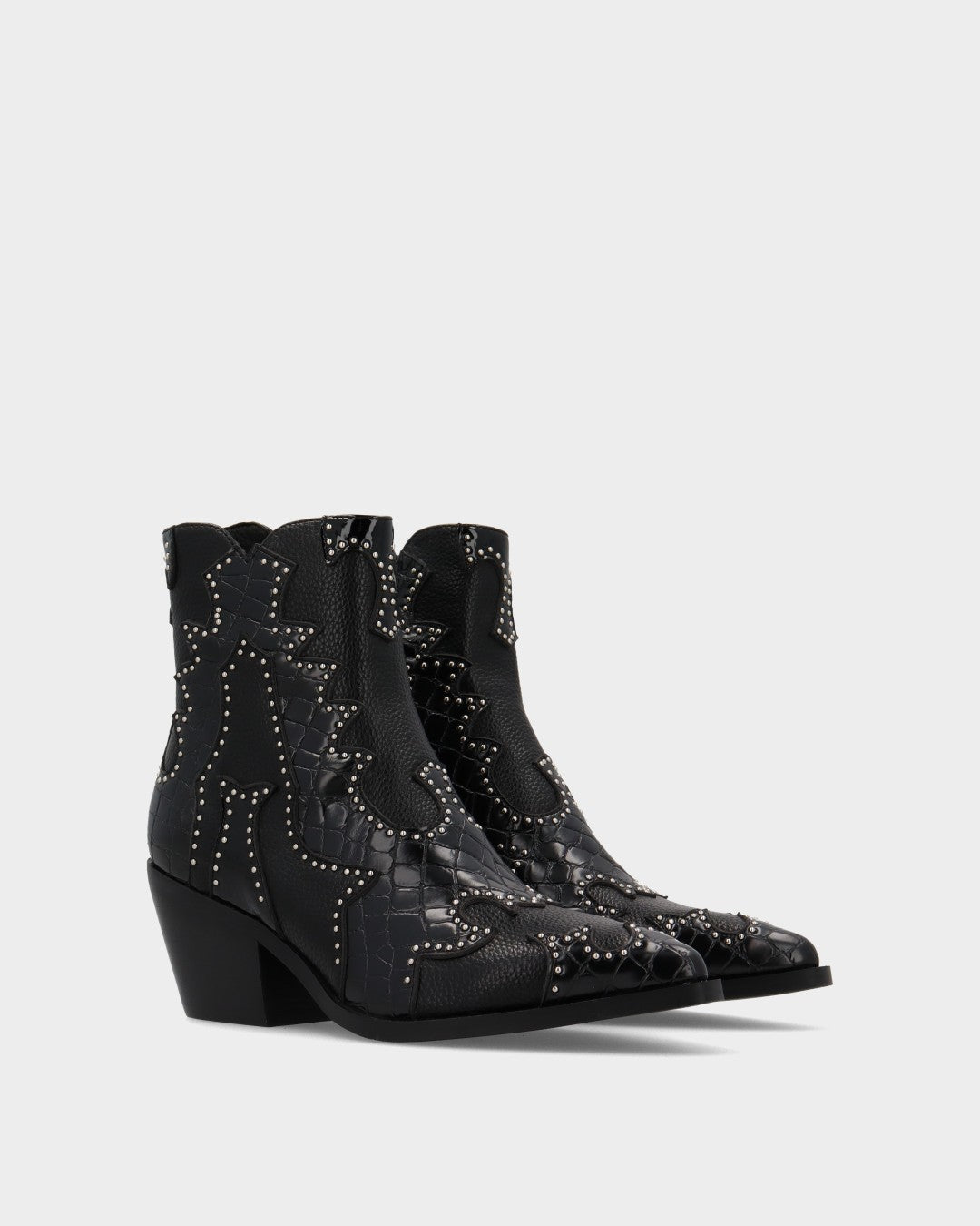 Bottines Femme NOA HARMON Miranda – Style Cowboy | Talon 6,5 Cm | Semelle Caoutchouc | Polyvalentes Beige